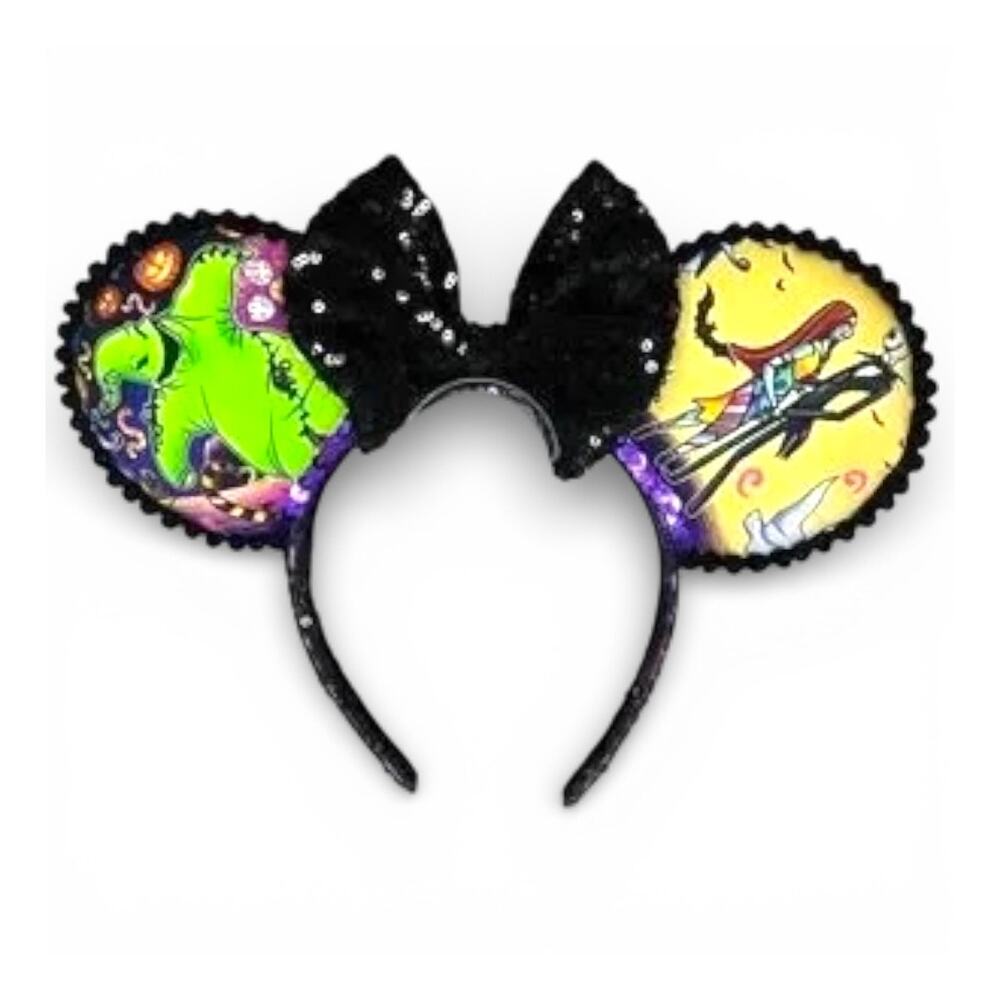 Nightmare Before Christmas Mouse Ears Oogie Boogie Jack Sally Sequin